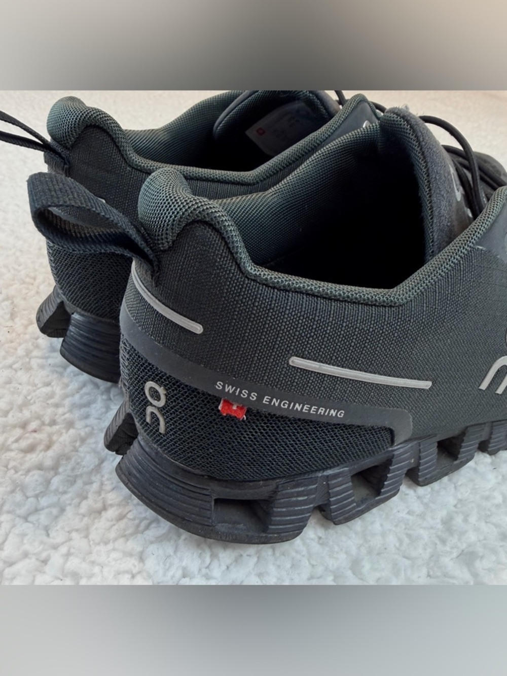 ON RUNNING • Black Waterproof Athletic Shoes, 9 - Picture 8 of 12